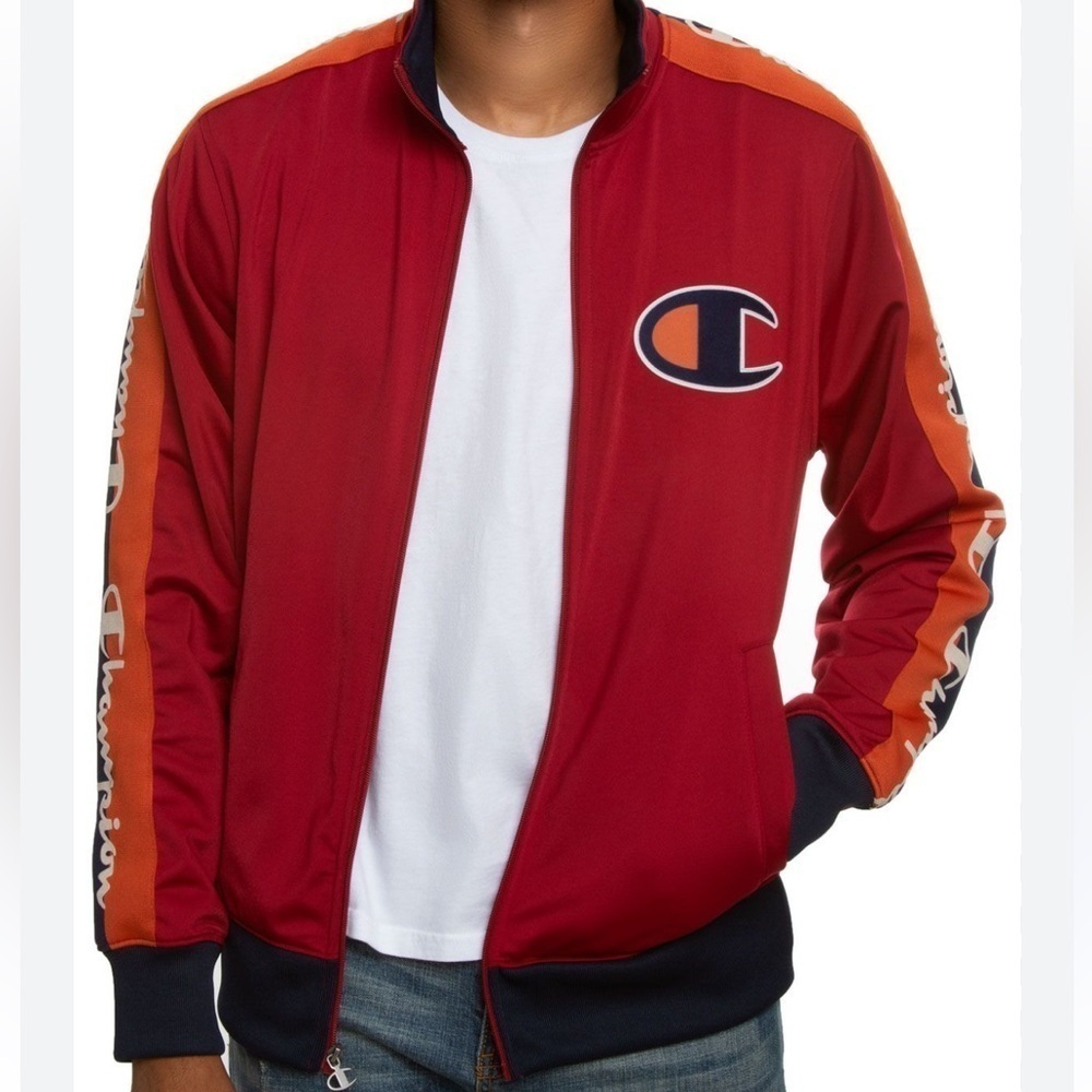 Champion Tricot “C” Logo Track Jacket Colorblock Large